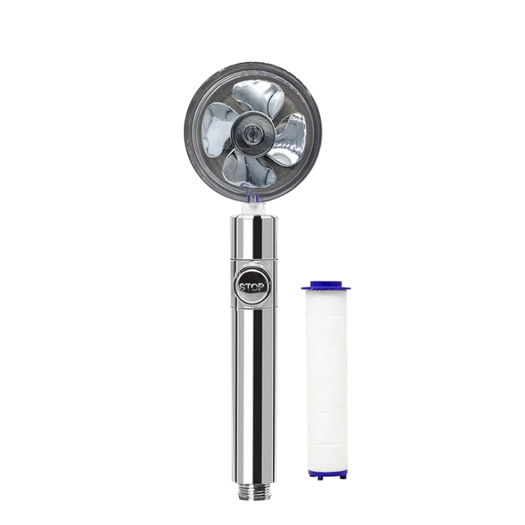 Elevate Your Shower Experience with the High-Pressure Handheld Turbo Fan Shower Head Kit - Includes Water Softener and Pause Switch