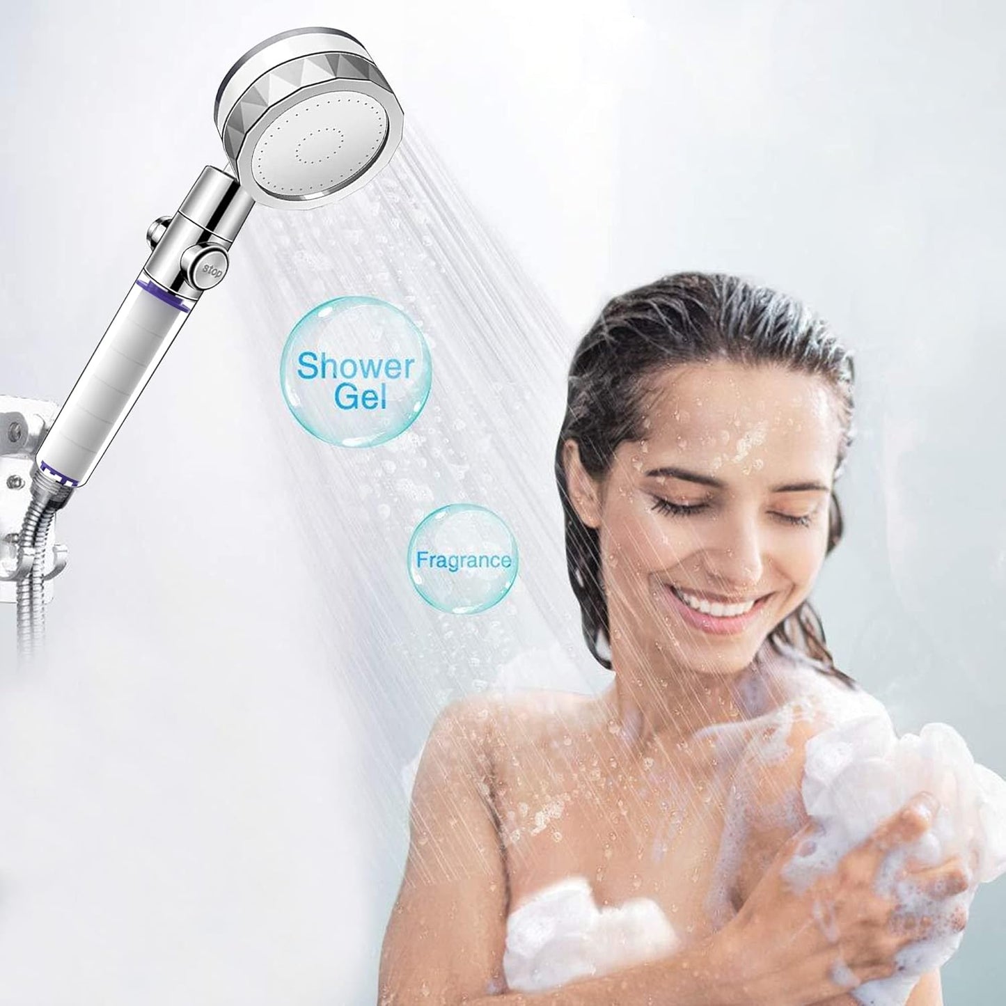 Transform Your Shower Experience with 12 High-Pressure Hydro Jet Shower Head Filters Featuring Vortex Turbo Fan Technology