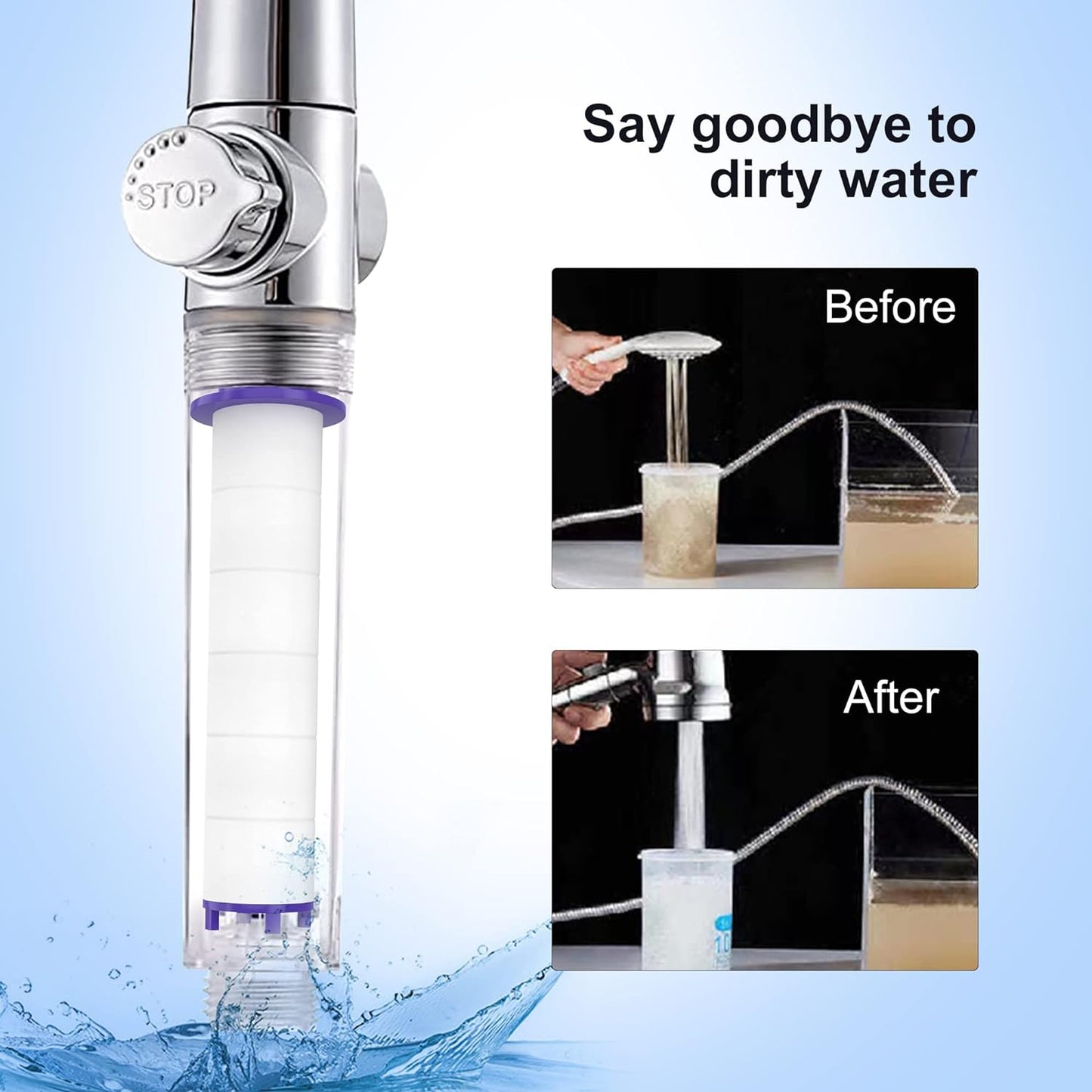 Transform Your Shower Experience with 12 High-Pressure Hydro Jet Shower Head Filters Featuring Vortex Turbo Fan Technology