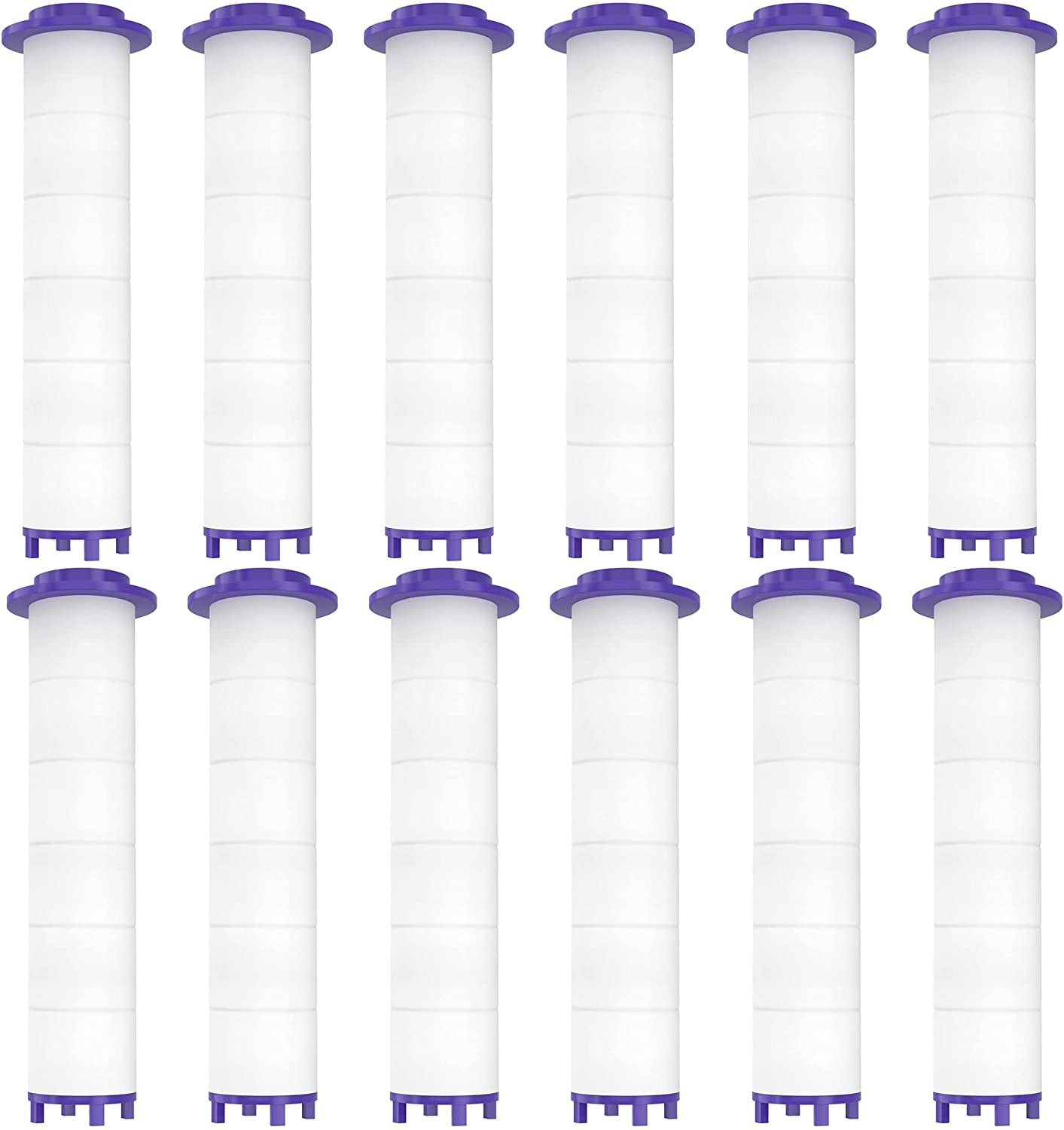 Transform Your Shower Experience with 12 High-Pressure Hydro Jet Shower Head Filters Featuring Vortex Turbo Fan Technology