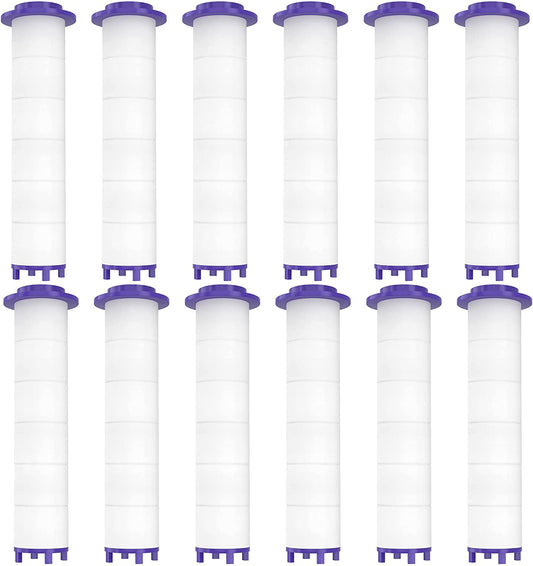 Transform Your Shower Experience with 12 High-Pressure Hydro Jet Shower Head Filters Featuring Vortex Turbo Fan Technology